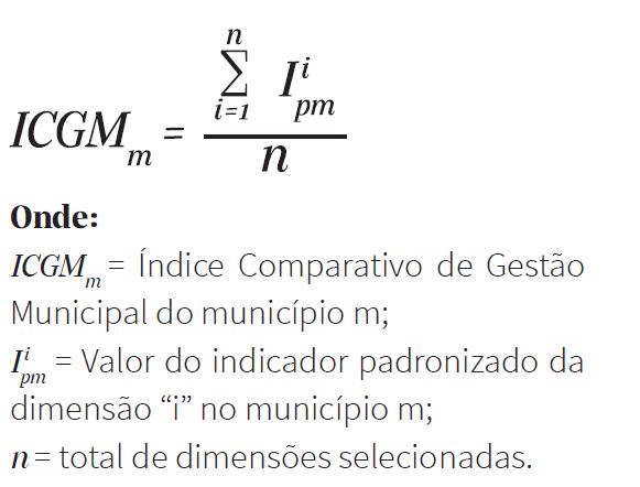 Fórmula do cálculo do ICGM