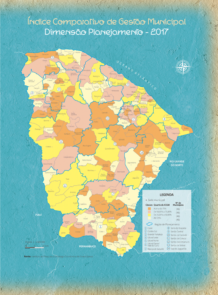 Mapa dimensão Planejamento ICGM 2017