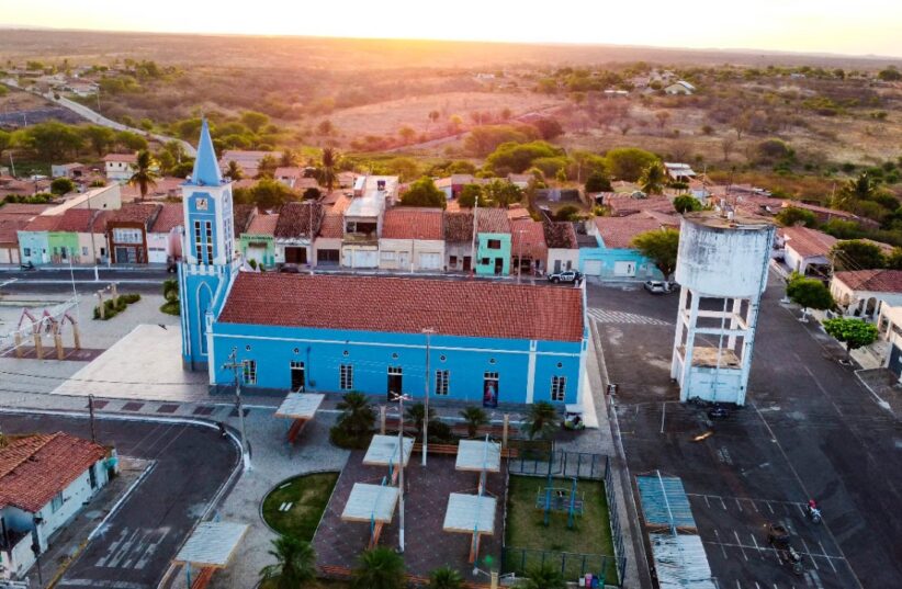 Paróquia Nossa Senhora do Patrocínio, em Aiuaba, faz parte da Diocese de Iguatu. Créditos: Eduardo Sousa/Prefeitura de Aiuaba