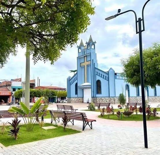 Paróquia Nossa Senhora da Saúde, em Frecheririnha. Prefeitura de Frecheirinha