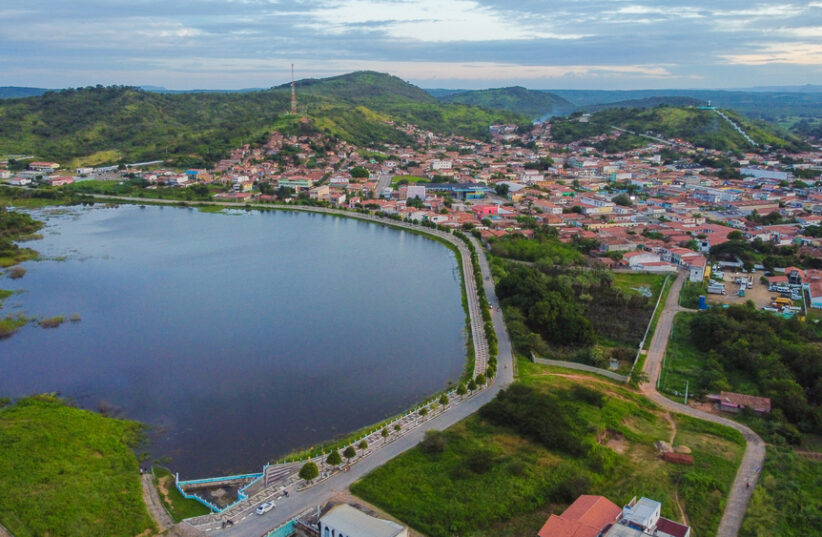Calçadão do Açude, no Centro de Ipueiras. Alexandre Leitão/Prefeitura de Ipueiras