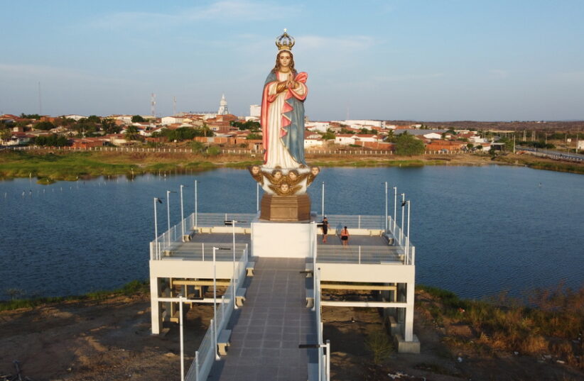 Monumento de Nossa Senhora da Conceição. Kleber Silver/Prefeitura de Jaguaretama