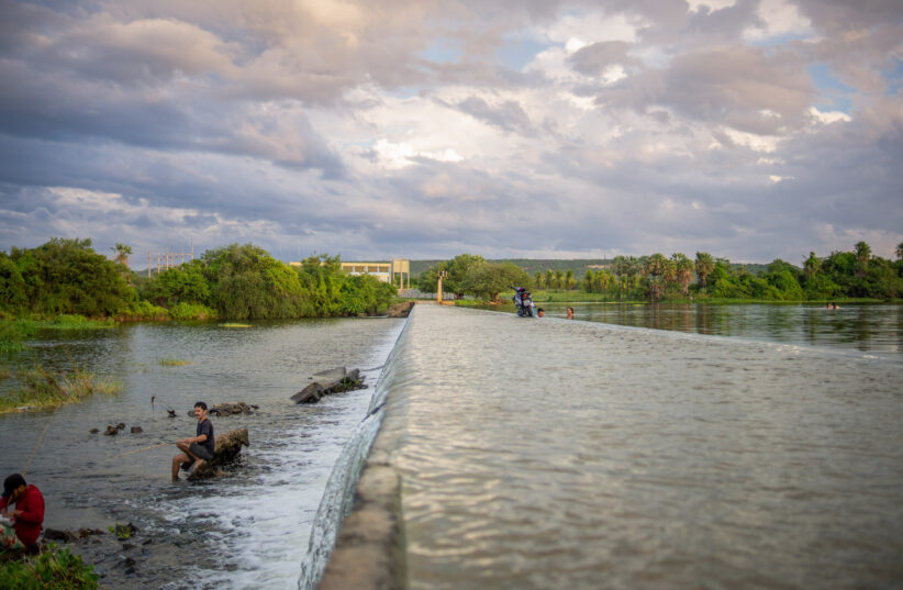 LIMOEIRO DO NORTE, CEARÁ, BRASIL, 12-01-2024: Barragem das Pedrinhas, ponto turístico de Limoeiro do Norte para o Anuário do Ceará. (Foto: Manoel Menezes)