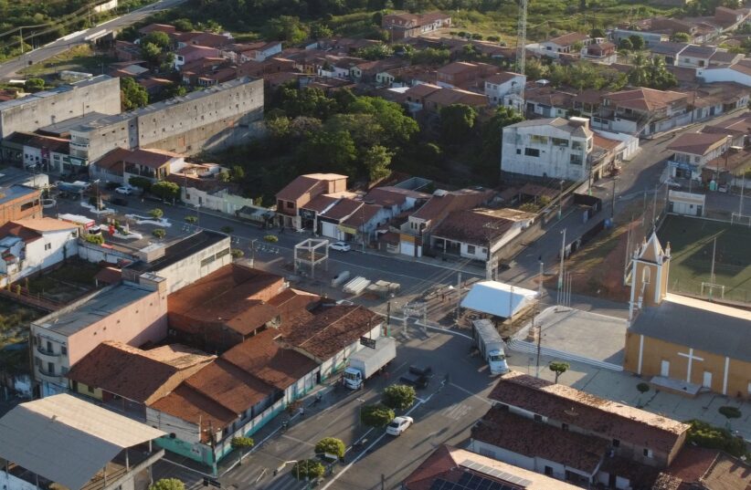 Vista aérea de Umirim. Prefeitura de Umirim/ Sérgio Igor
